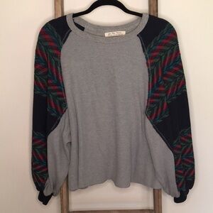 WE THE FREE Balloon Sleeve Thermal Long Sleeve Top